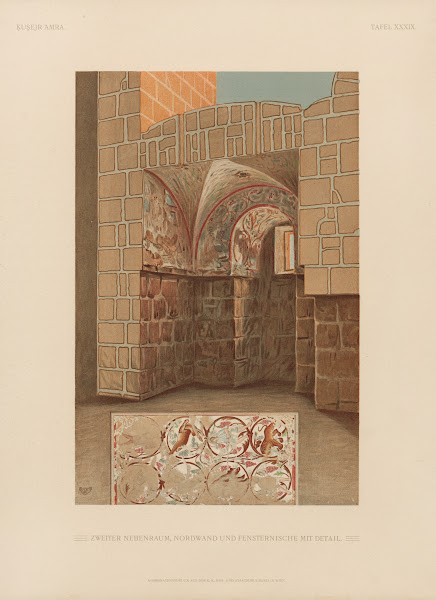 Ḳuṣejr ʻAmra mit einer Karte von Arabia Petraea Pl39 1907