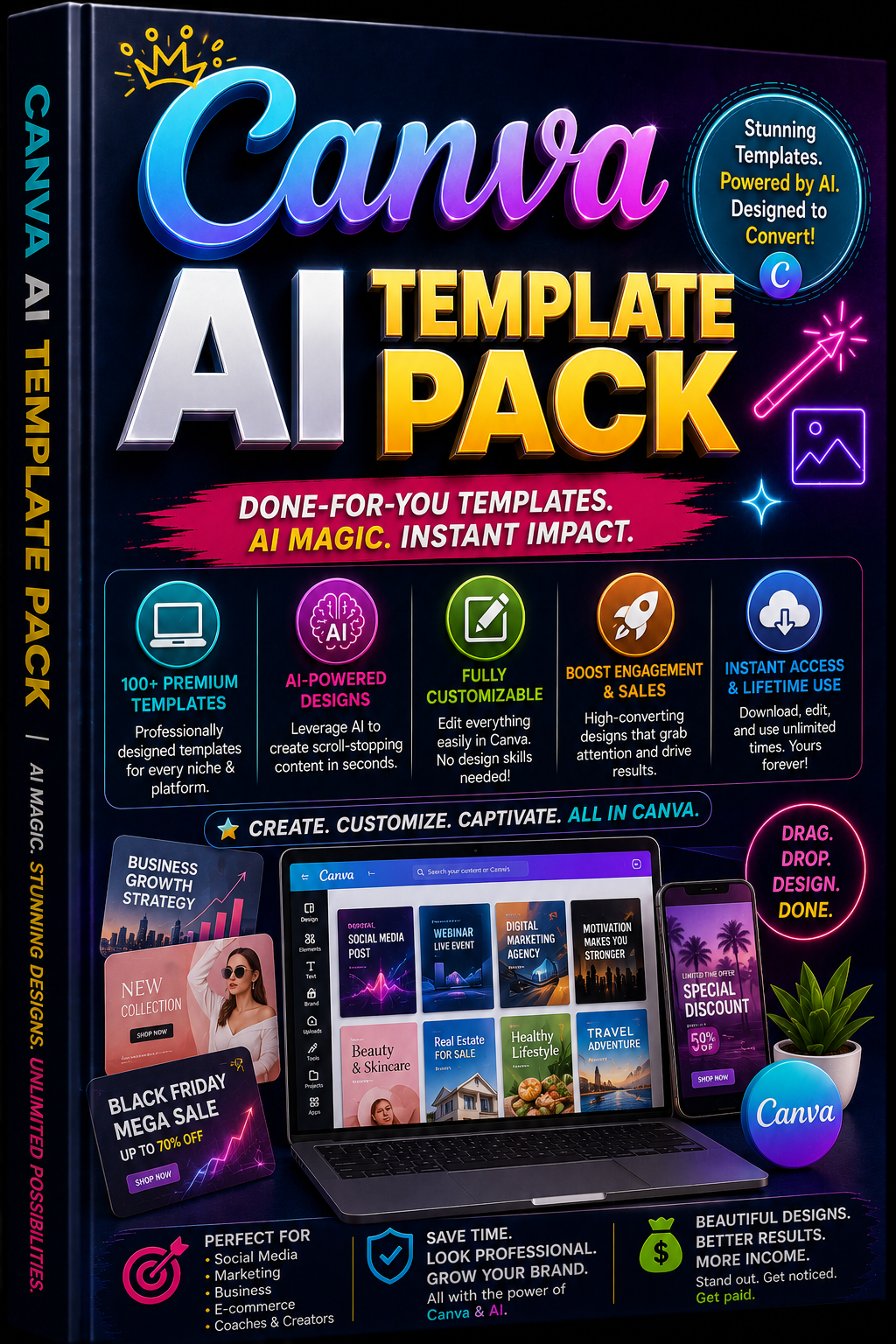 Bonus 2: Canva AI Template Pack
