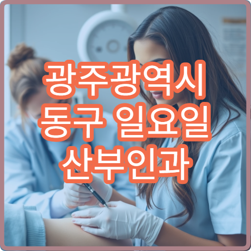 광주광역시 동구 일요일 산부인과 진료 여부 확인