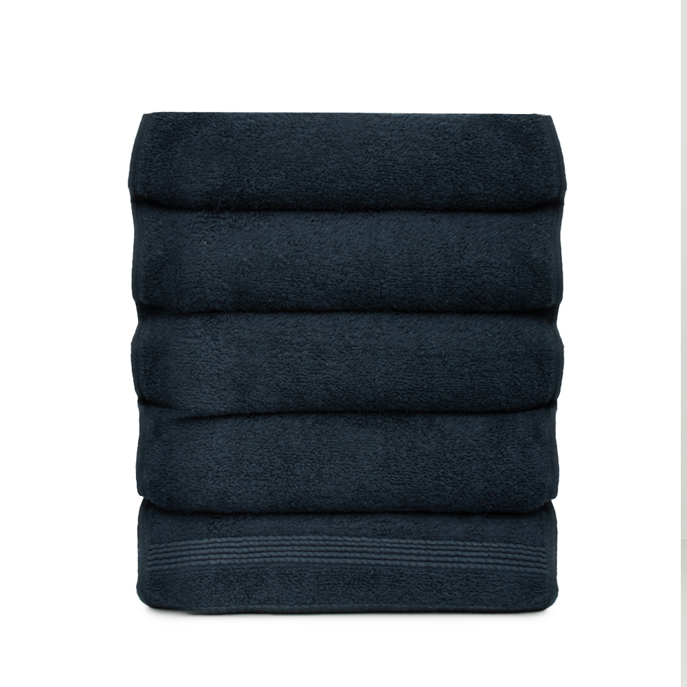 Toalla para manos de algodón SIDDIQSONS LIMITED™ color azul marino