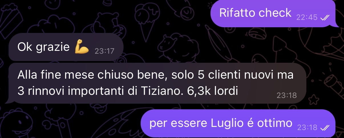 Risultato cliente 15