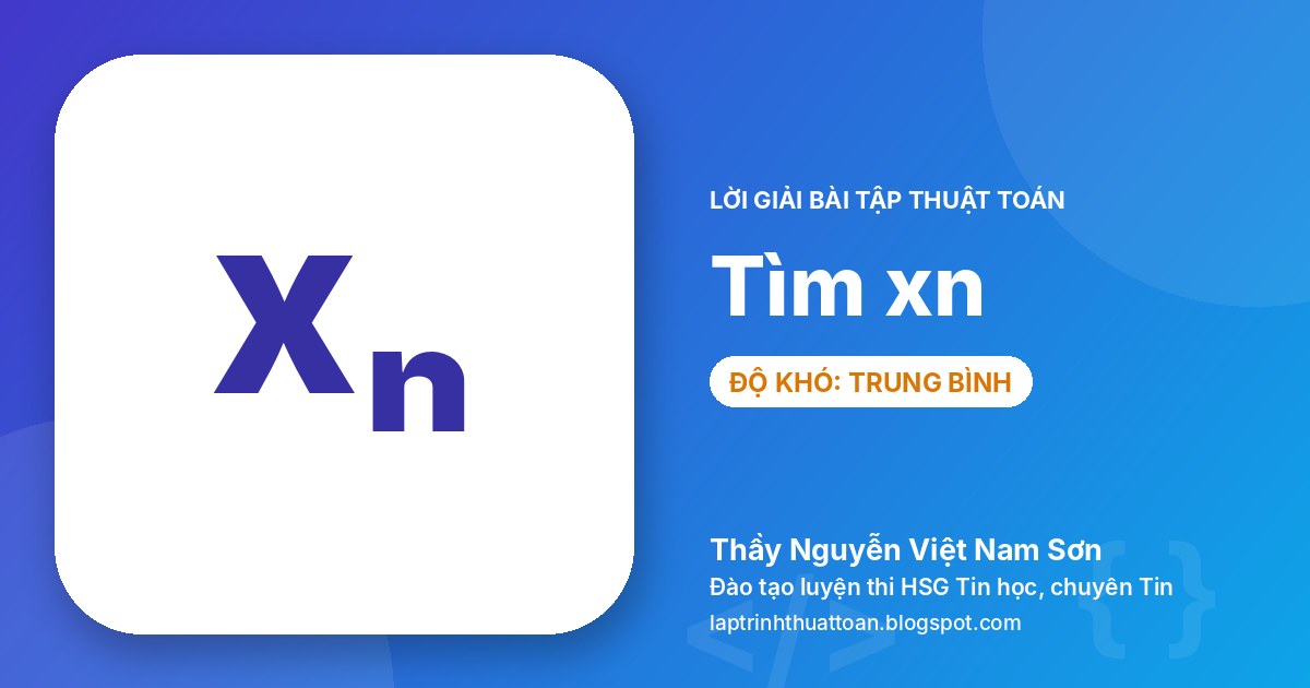 Tìm xn