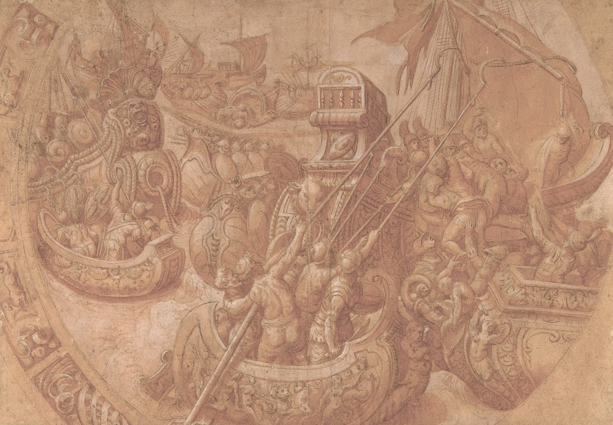 The Sea Battle In The Gulf Of Morbihan 16th Century