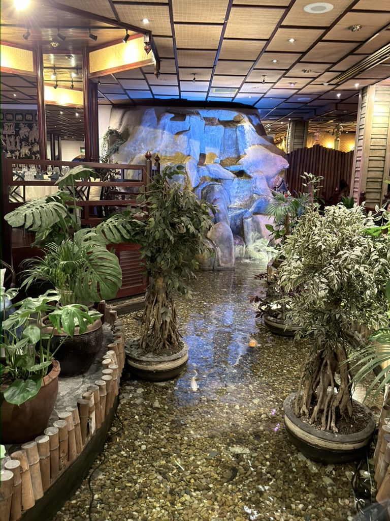 Cascada interior del restaurante Blue Elephant