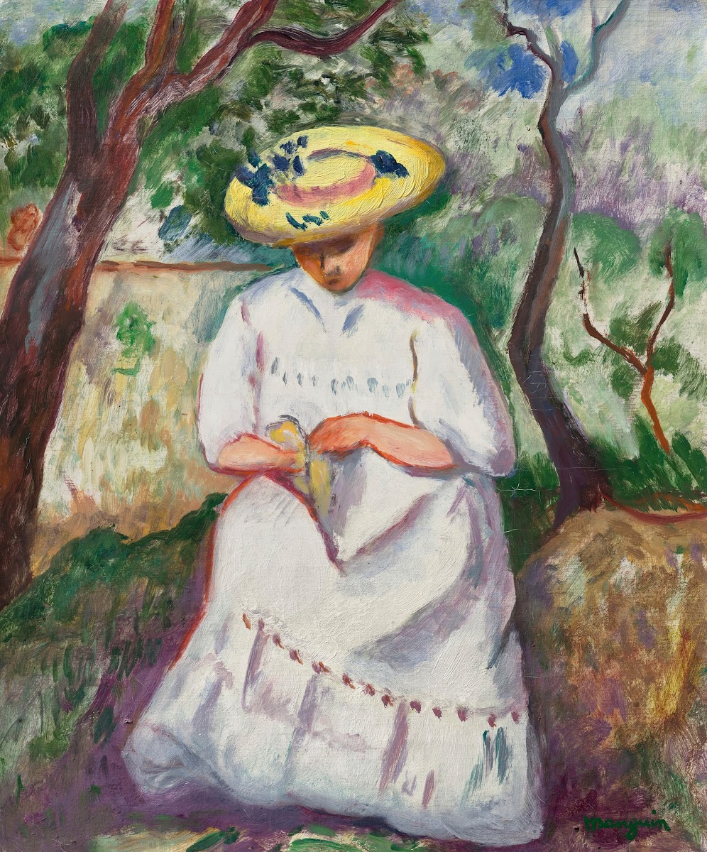 Jeanne Cousant Sous Un ChêNe LièGe Villa DemièRe 1907
