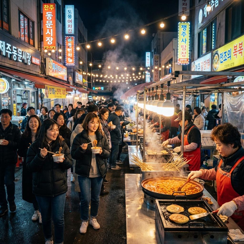 제주 동문시장: 현지인 추천 맛집 & 주차 공략 비법 (feat. 야시장)