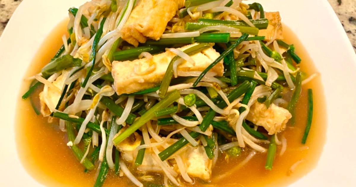 Giá Hẹ Xào Đậu Hũ