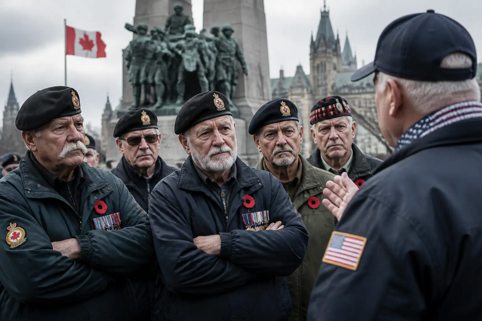 Editorial image for Canadian veterans criticize Trump and allies for disparaging remarks about military