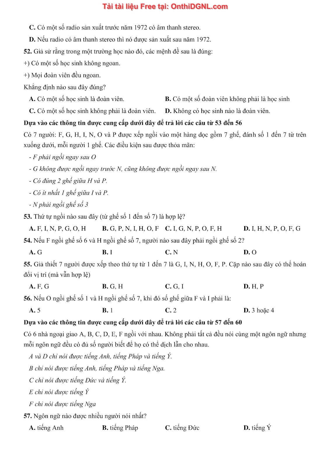 900 bài tập môn Toán - Ôn thi ĐGNL ĐHQG TP HCM Phần 24