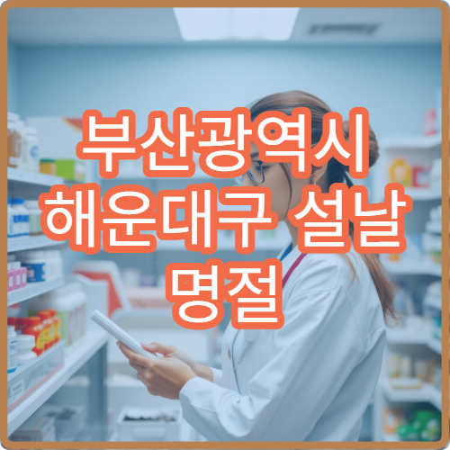 부산광역시 해운대구 설날 명절 한의원·응급의학과·24시간 병원 연휴 응급 진료 병원 안내