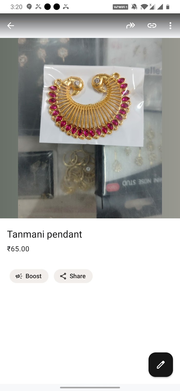 Tanmani Pendent V