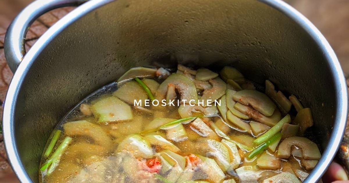 Canh Vả Nấu Tôm Miền Trung