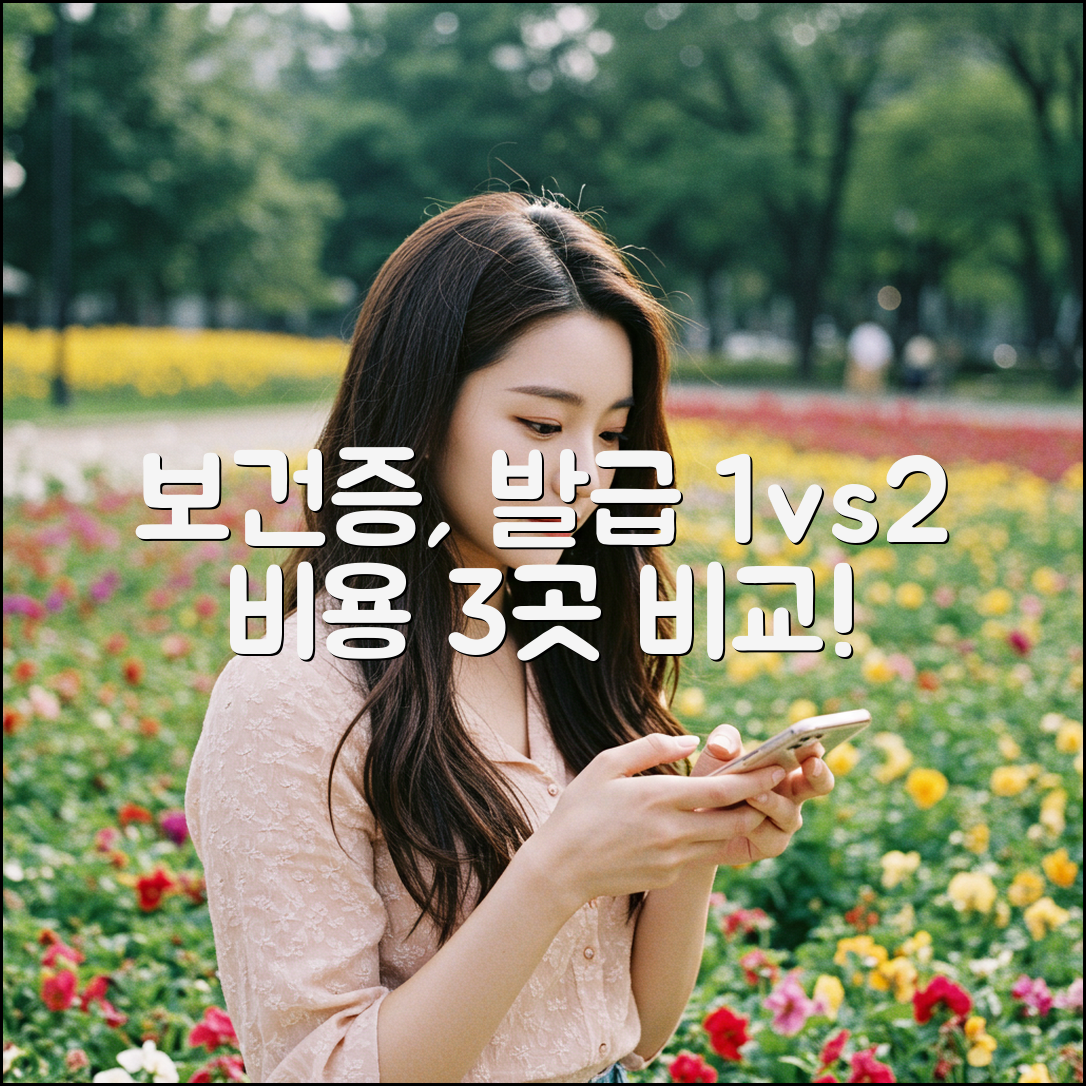 보건증 발급 1곳 vs 2곳, 비용 3곳 비교!