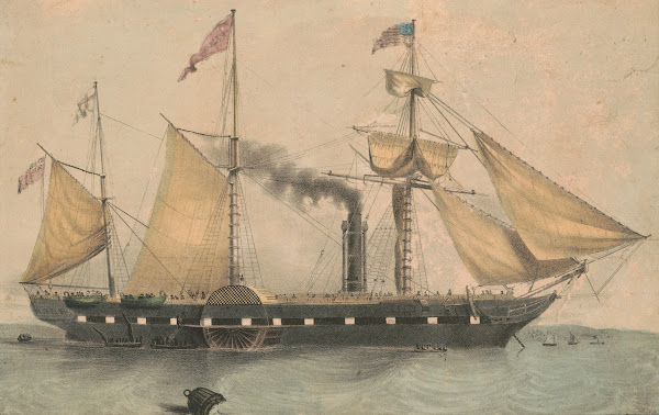 The steam ship Washington Capt Fitch rescuing the passengers of the ship Winches