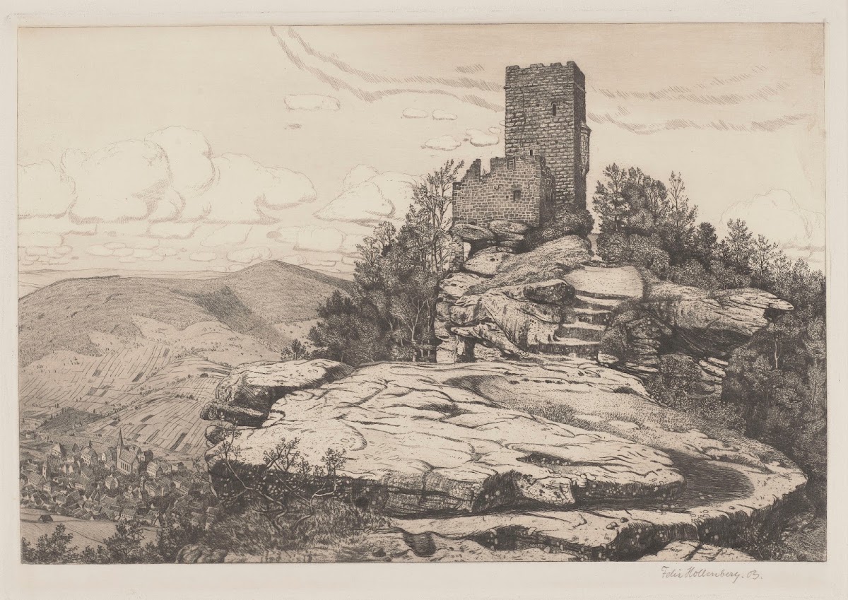 Ruins of Trifels Castle Annweiler am Trifels 1903