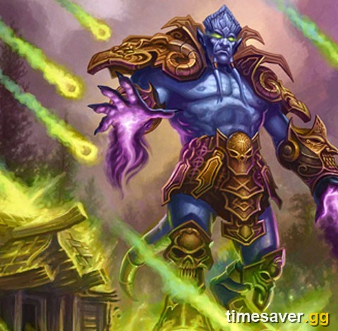Archimonde raining fel meteors in the Battle for Mount Hyjal, TBC Anniversary Phase 3
