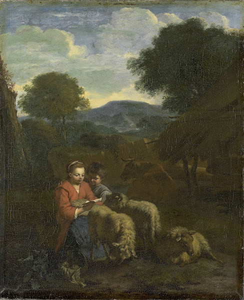 Shepherdess Reading 1706