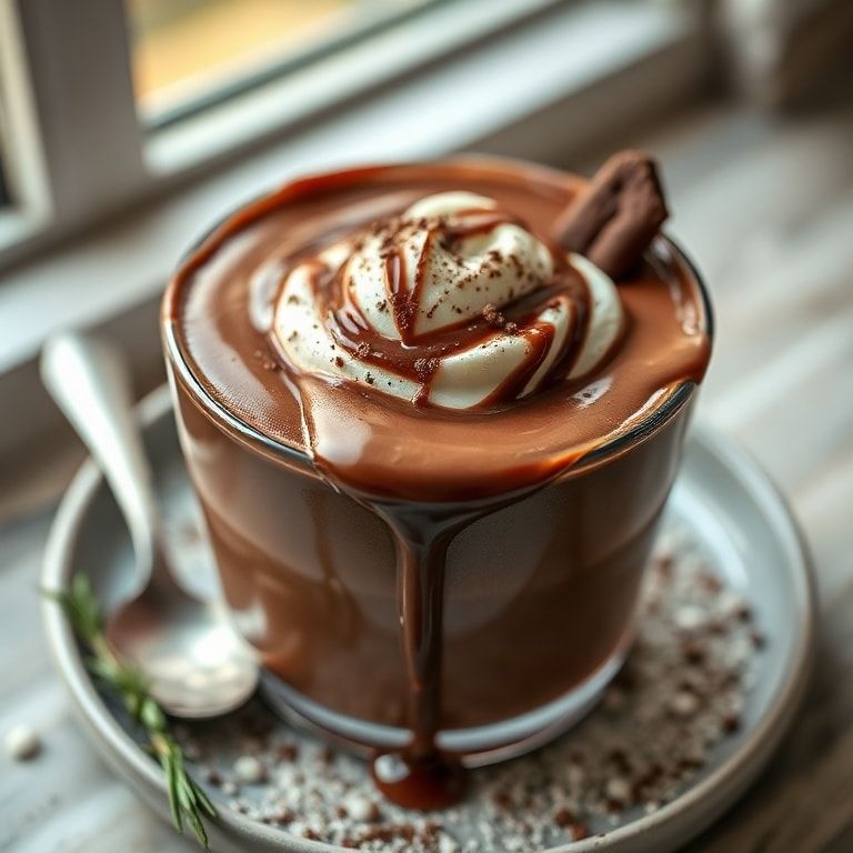 Rich and Creamy Homemade Ganache Hot Chocolate Recipe – Easy, Decadent & Family‑Friendly finished