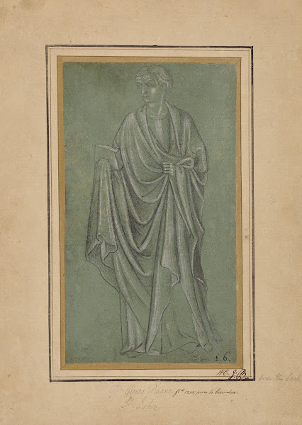 A Draped Figure Holding a Book 1380