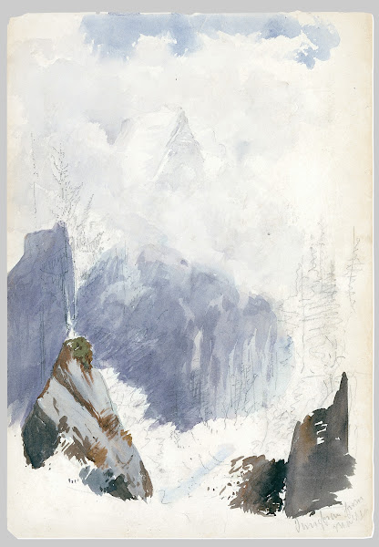 Matterhorn from Zmutt Glacier Zermatt 2 1870