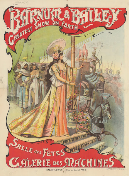 Barnum  Bailey Greatest Show On Earth Prix De Beauté  10000 Francs Salle Des FêT