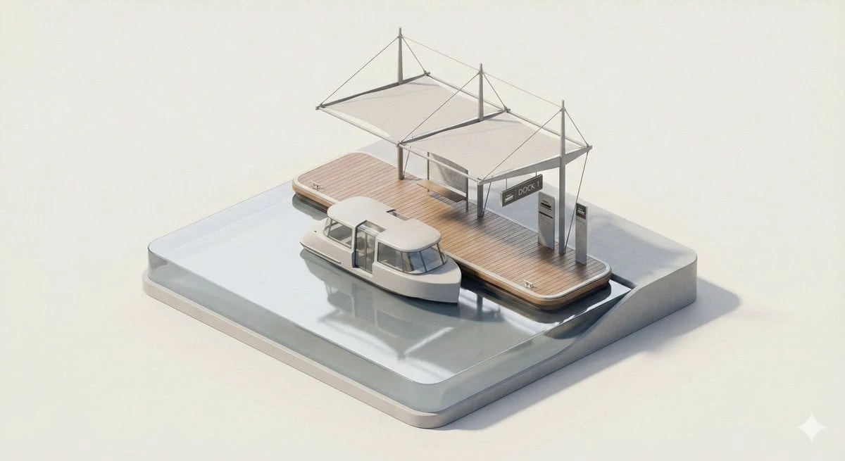 Un diorama isométrico 3D limpio y minimalista de una parada de [CITY TRANSPORT TYPE], que muestra una [VEHICLE] detenida en...