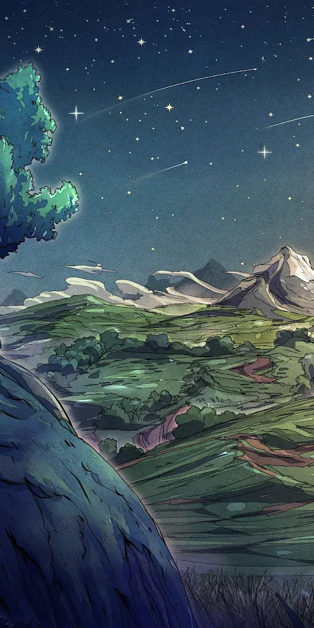 Christian Benavides, Digital Art, Fantasy Art, Clouds, Hills 4K Phone Wallpaper