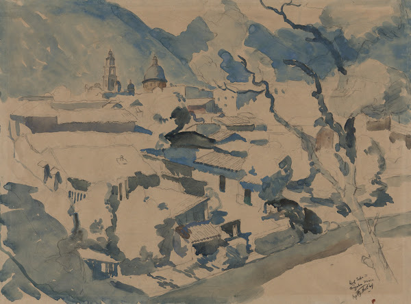 Rooftops at OrizabaMexico 1924