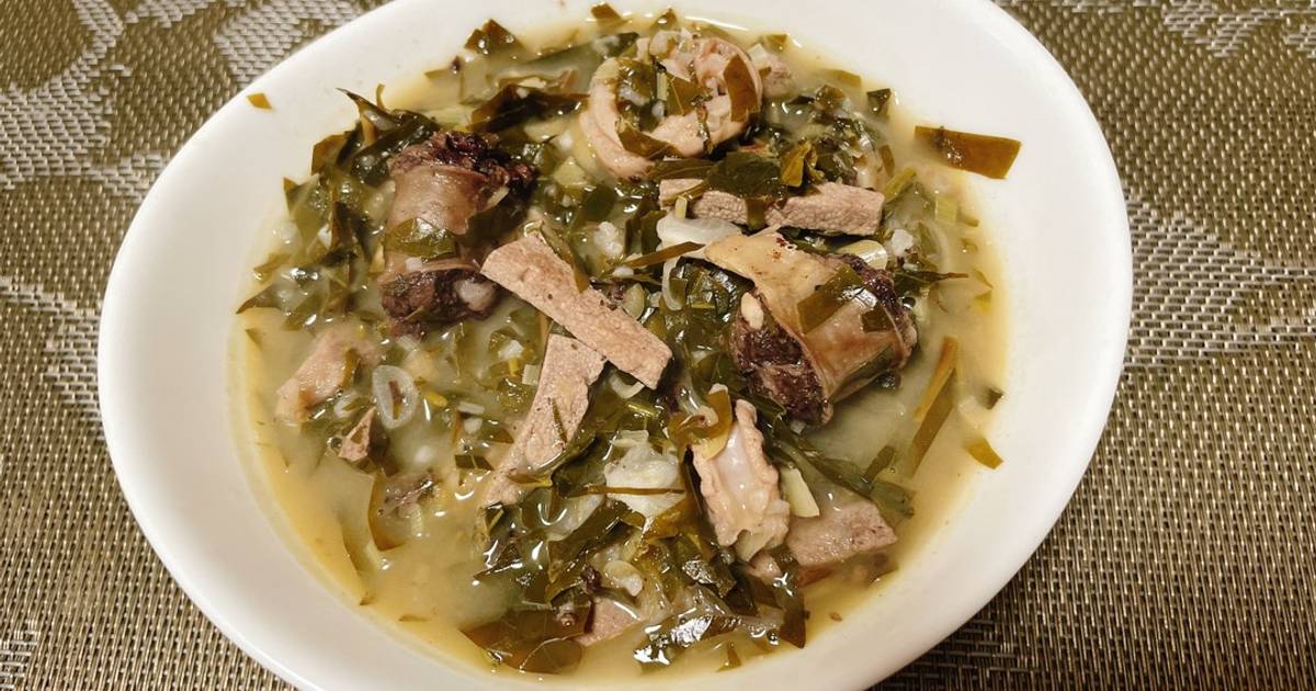 Canh lá đắng nấu lòng