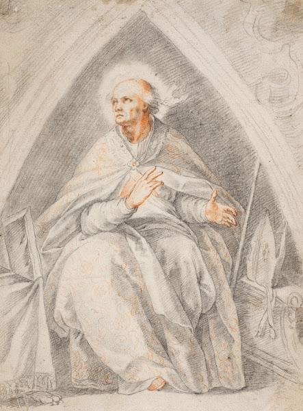 St Gregory seated 1567  1639