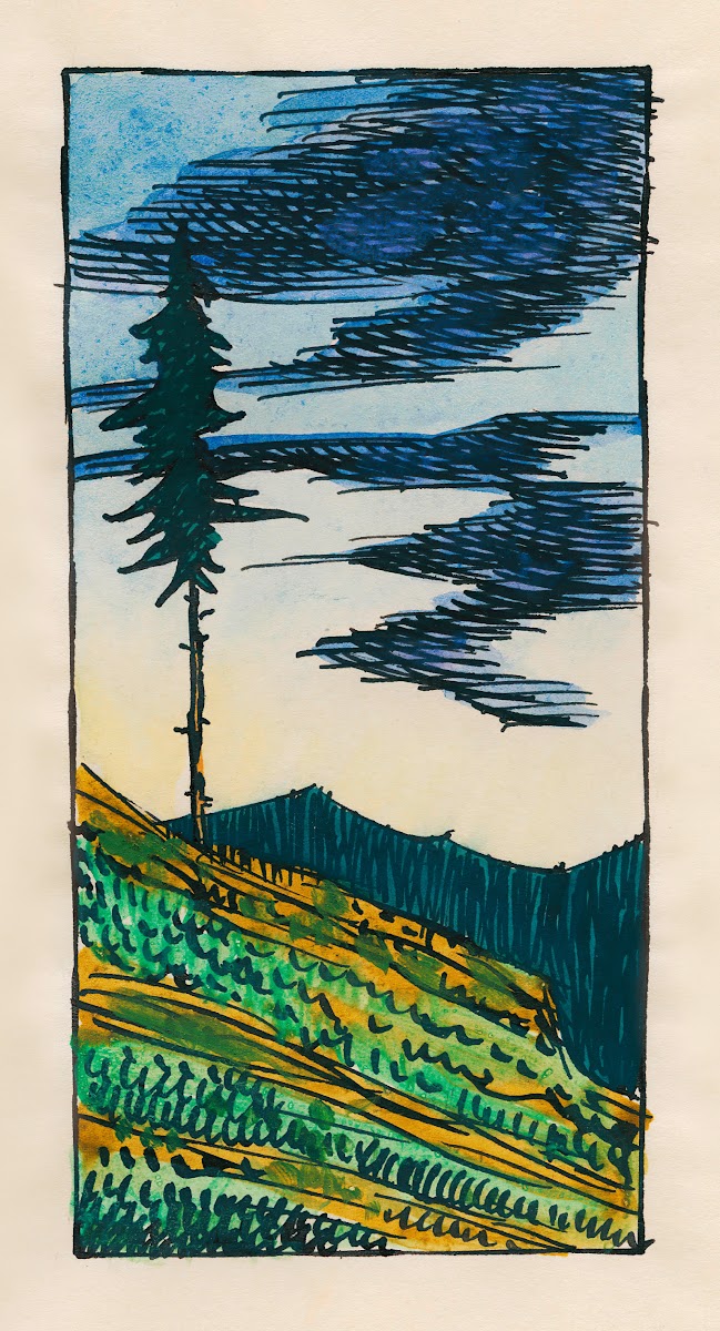 Kopfstudie aus Profile 10 Blätter Graz XIII 1924