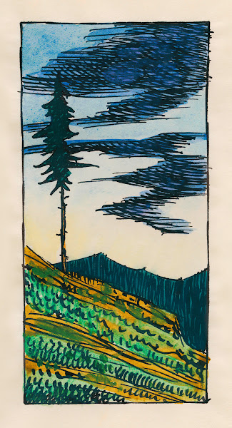Kopfstudie aus Profile 10 Blätter Graz XIII 1924