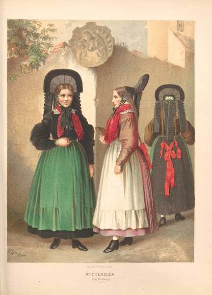 Deutsche Volkstrachten Pl44 1870