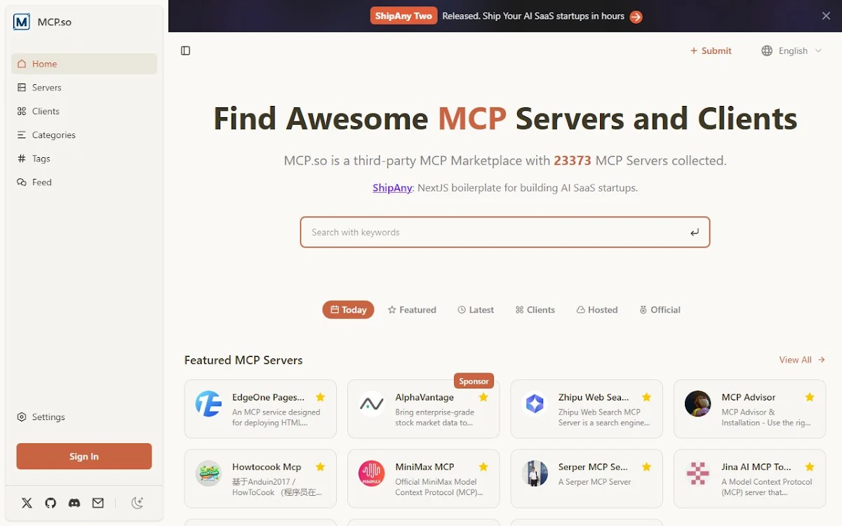Captura de MCP Servers