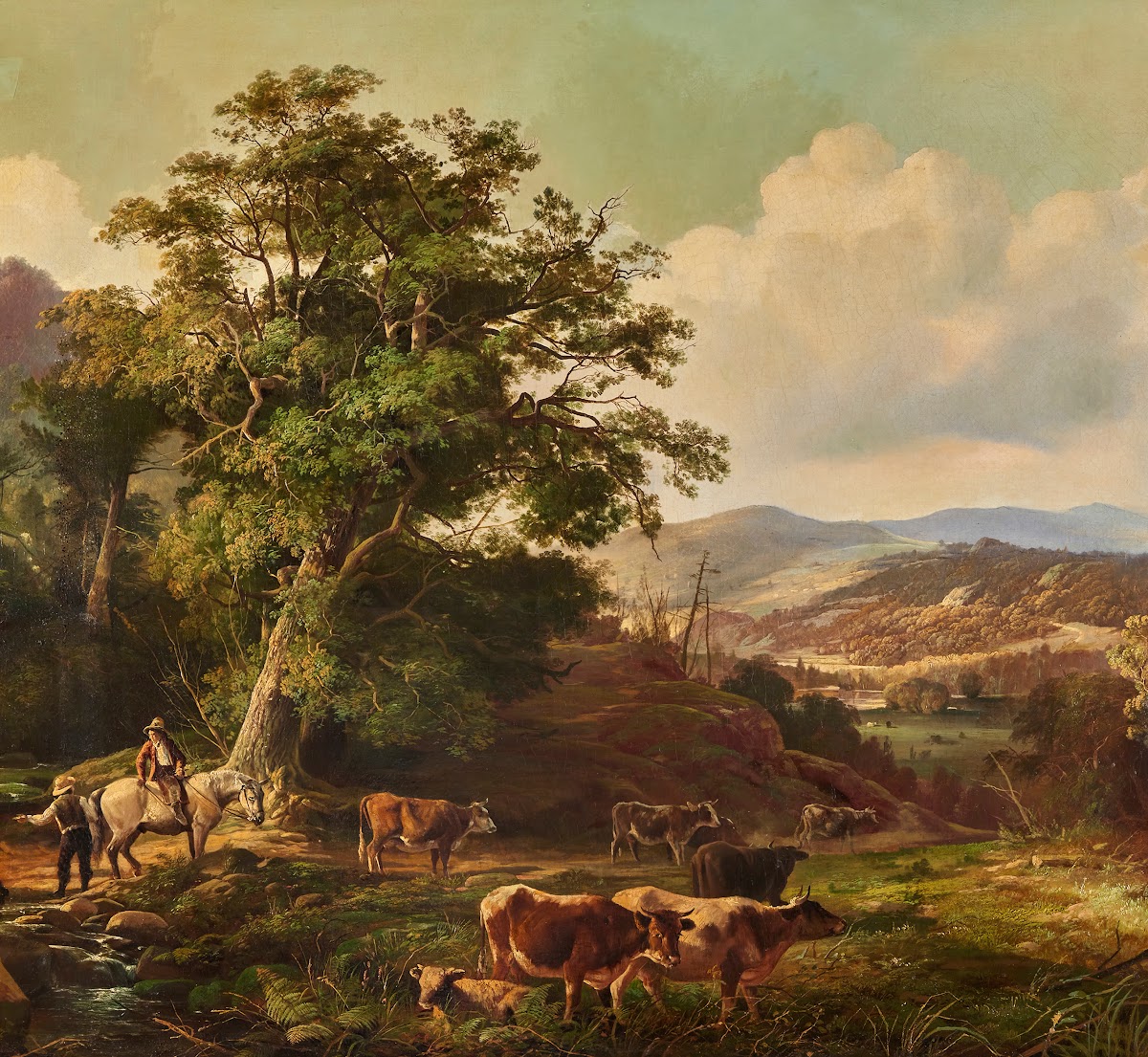 Extensive Landscape with Cattle 1853