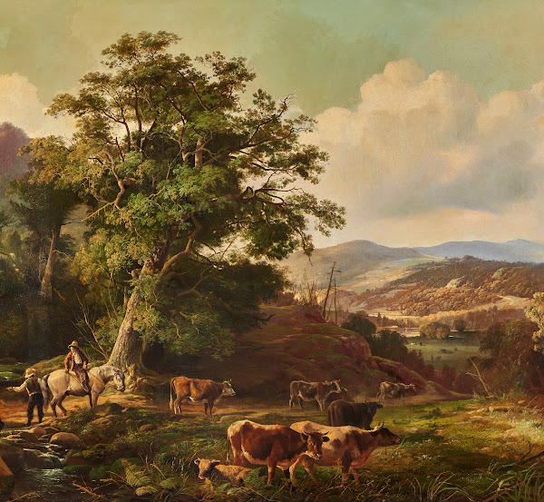 Extensive Landscape with Cattle 1853