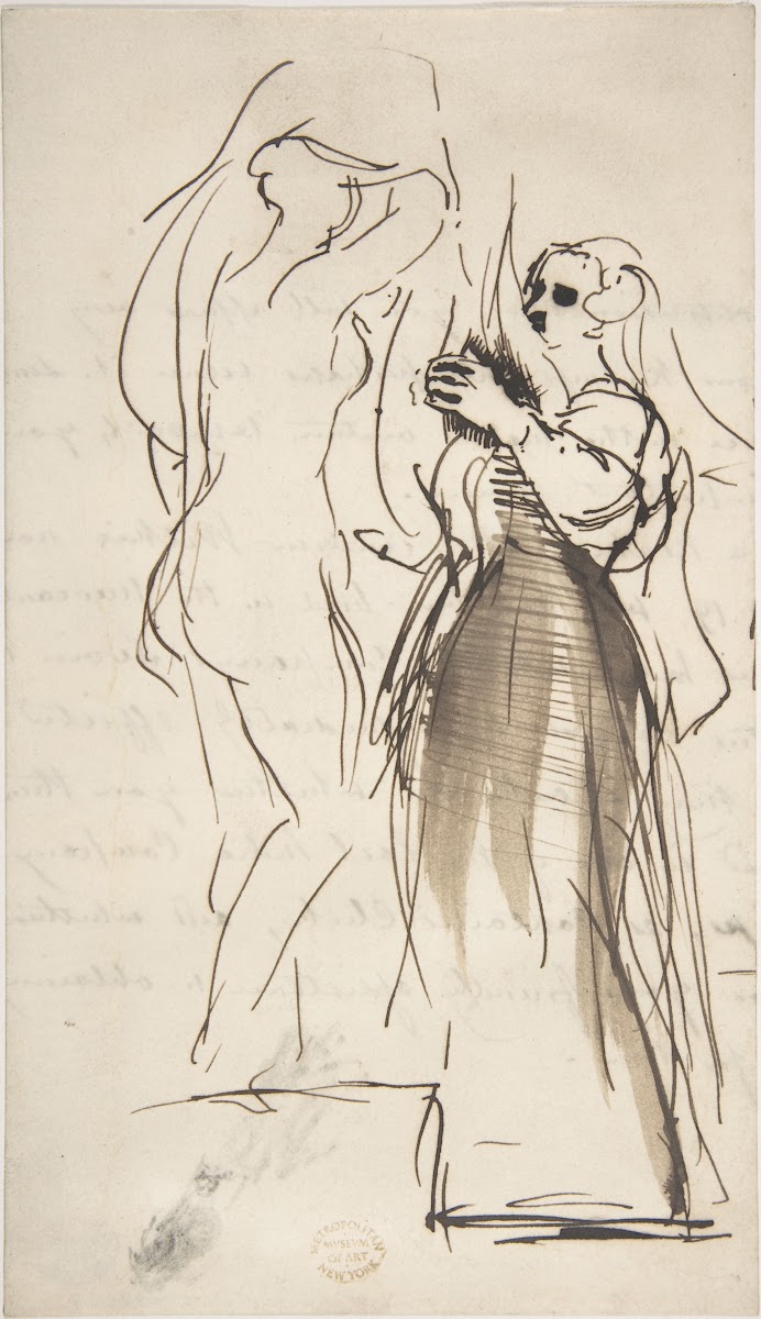 Studies for The Bride at Her Toilet on the Day of Her Wedding ca 1838