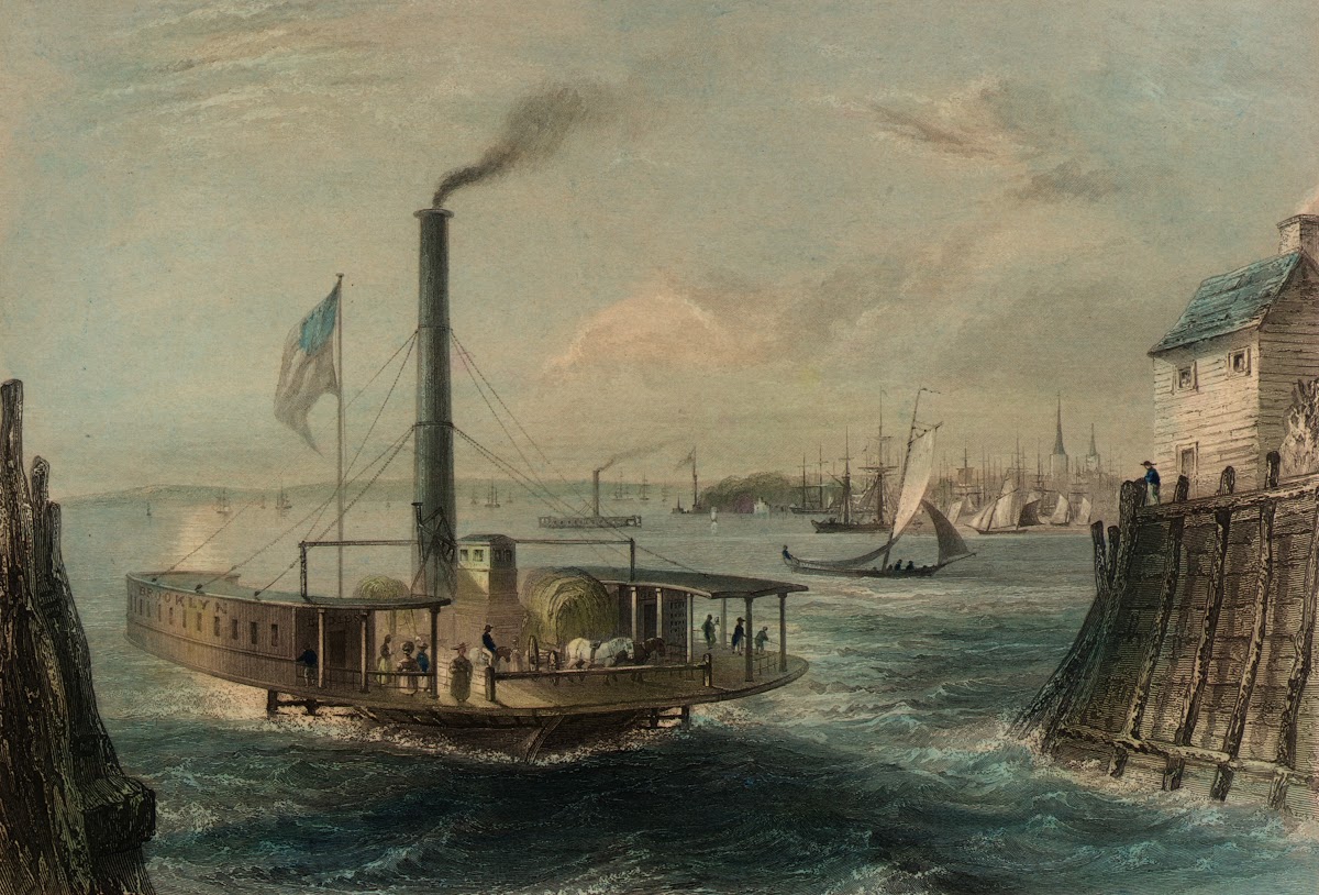 The Ferry at Brooklyn New York 1838