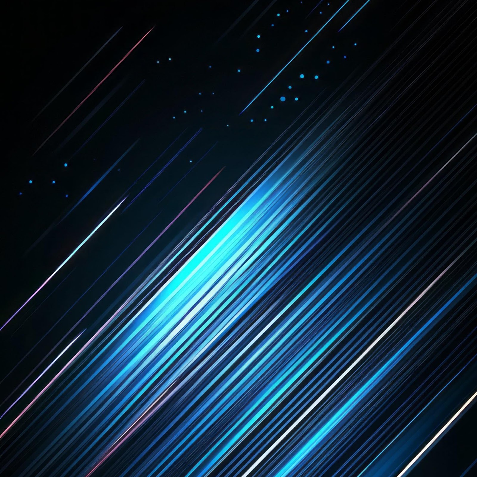 Download Abstract Glowing Blue Speed Lines 2K iPhone