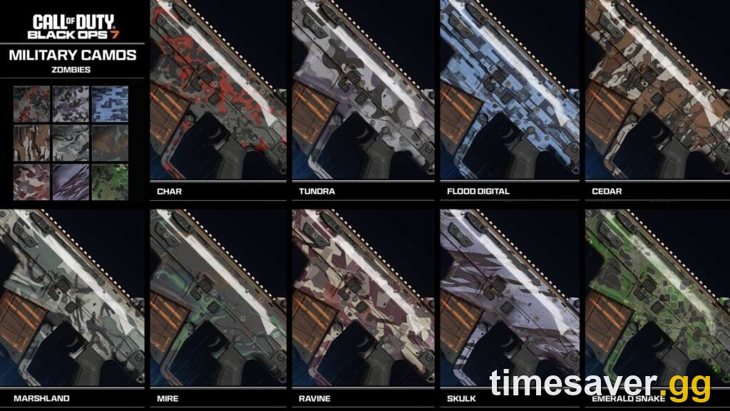 BO7 Season 06 weapon camos showcase