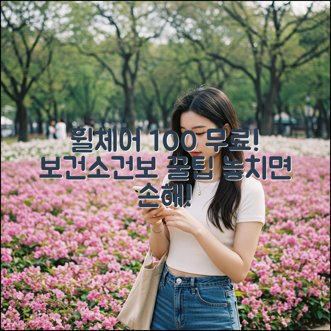 보건소/건보 공단, 수동 휠체어 100% 무료 대여법