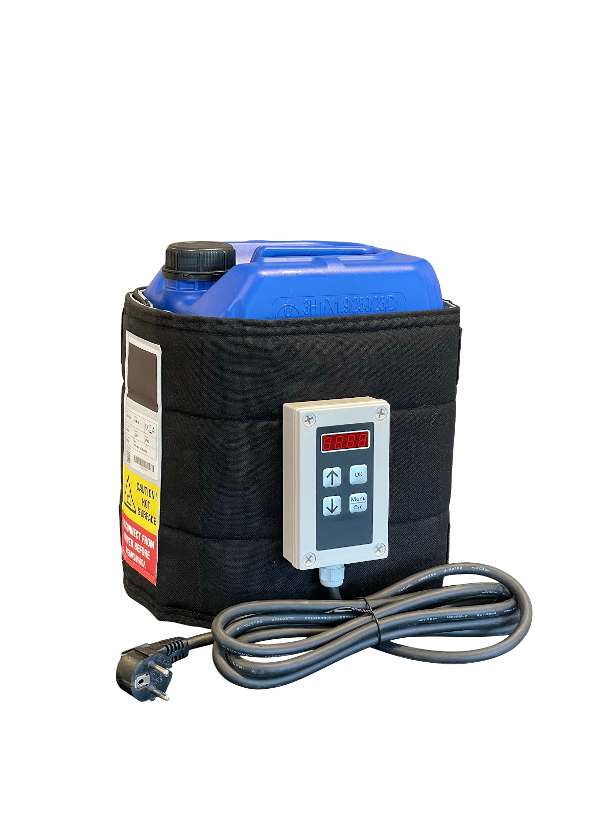 Vatverwarmer 10-12L met digitale controller (0-90°C) – 72W