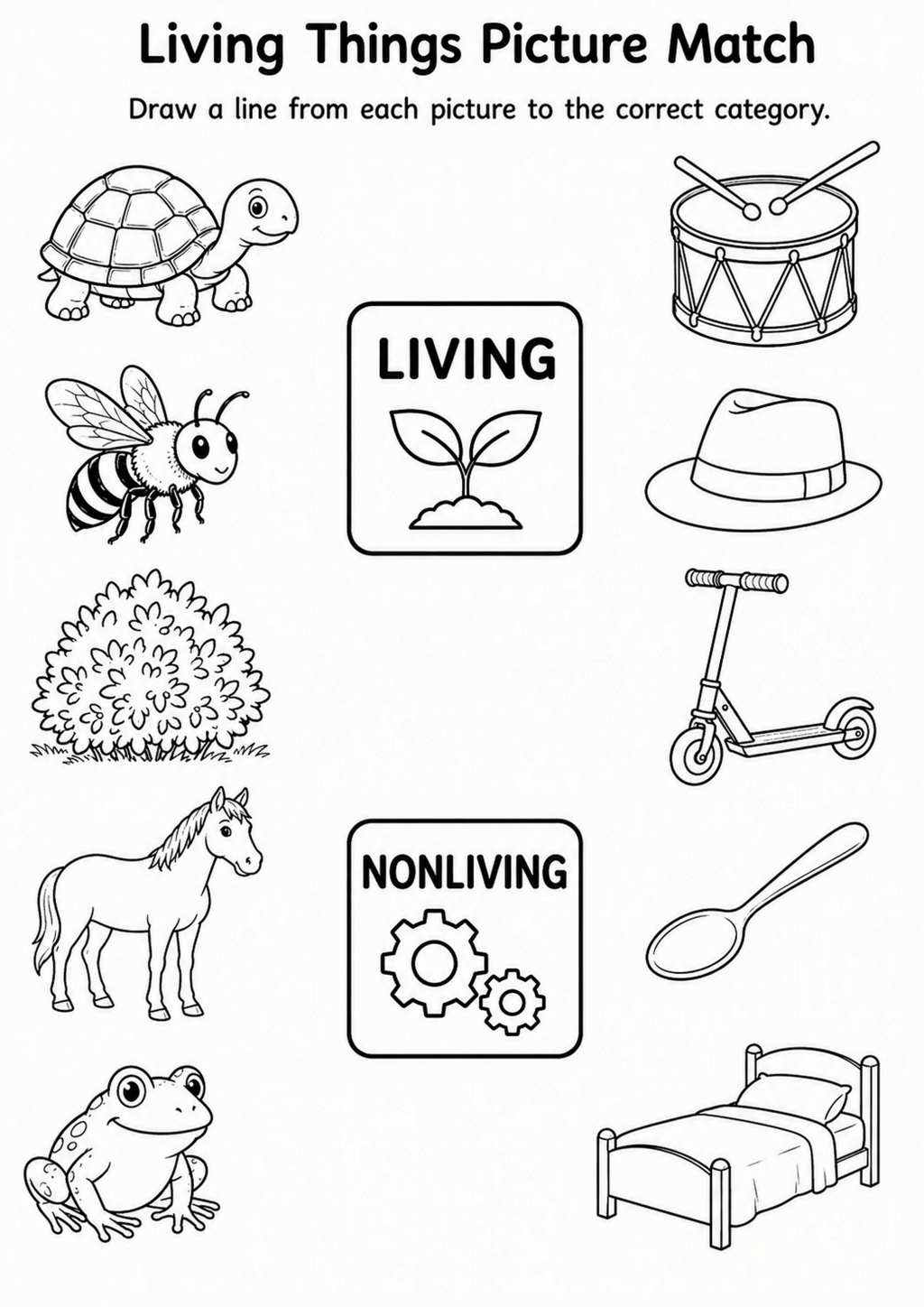 Living Things Picture Match