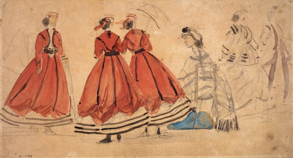 Etude de costumes 19th century