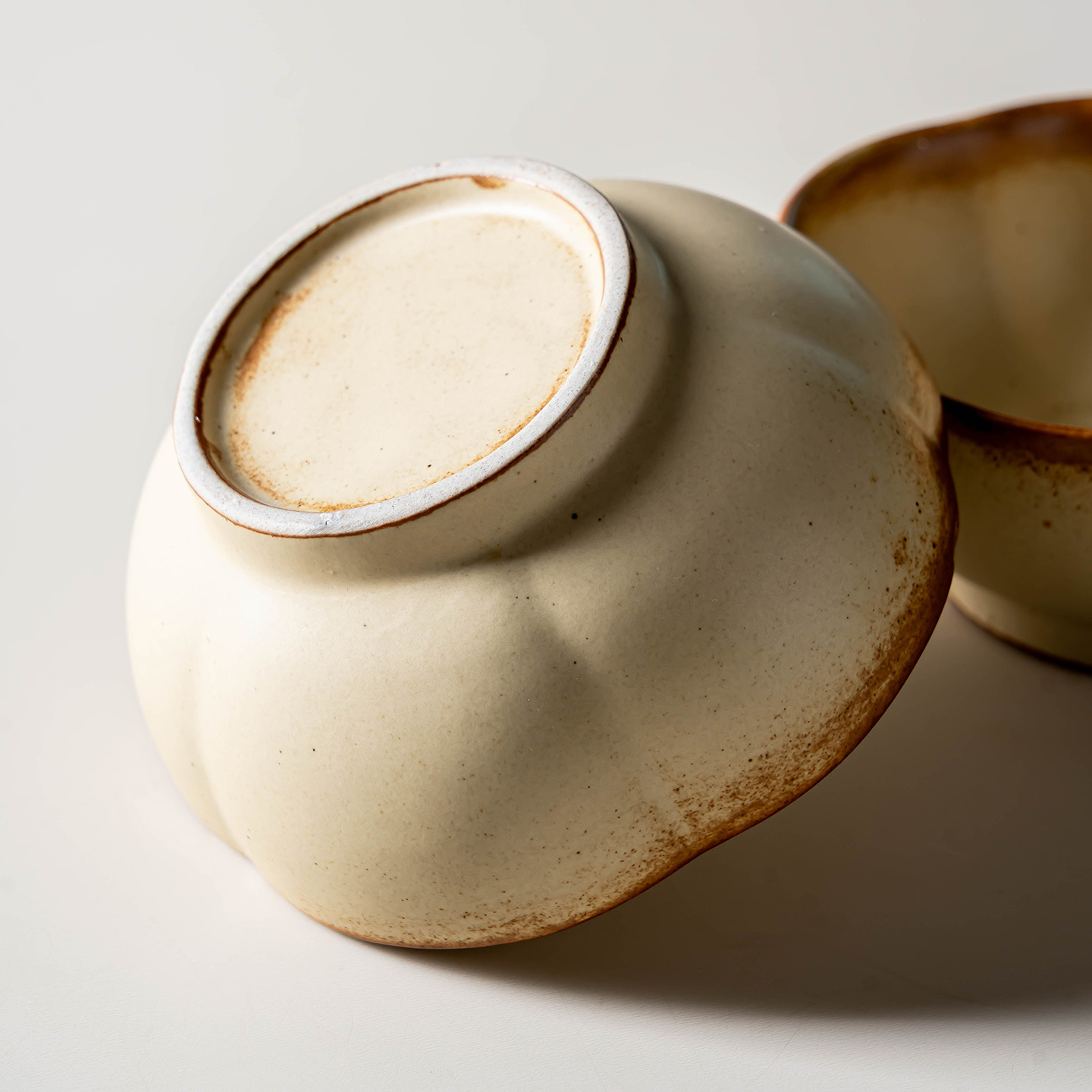 Ceramic Bowl, Round, 12–13 cm, Vintage Style