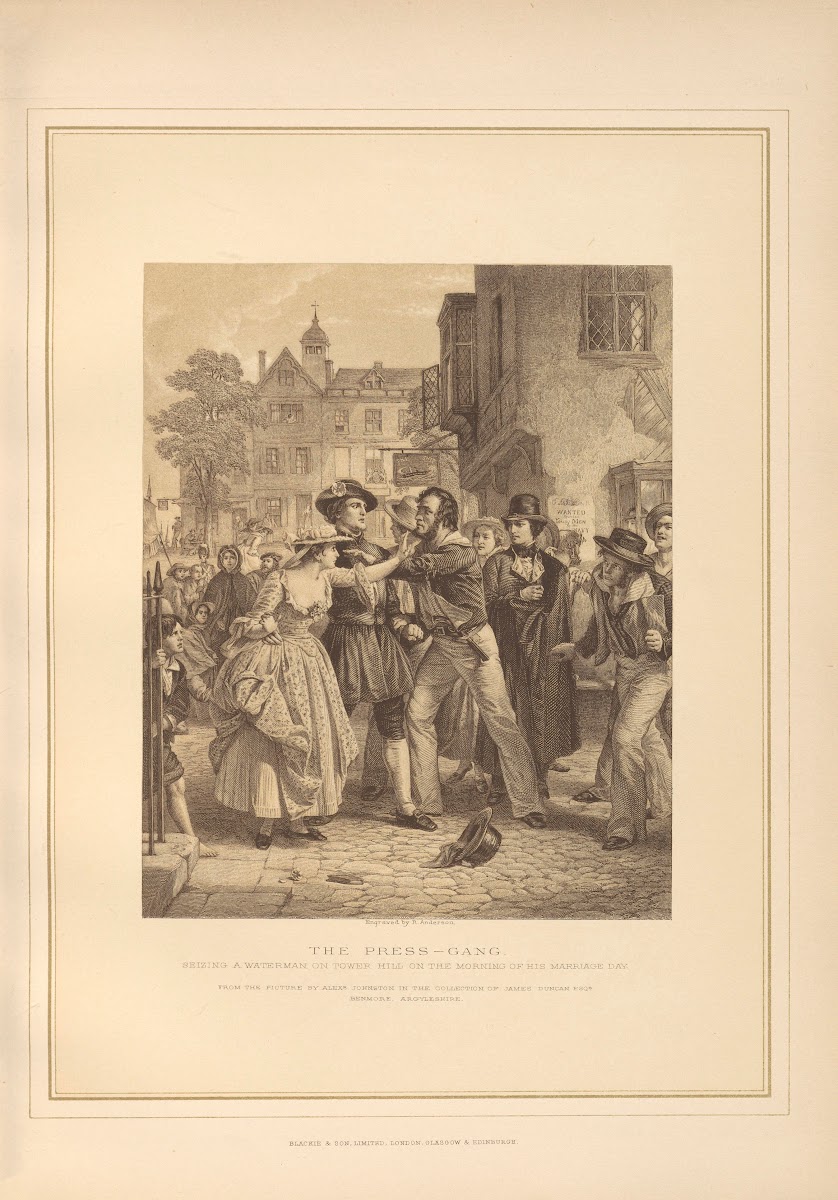 The Press gang  Alexander Johnston 19th century