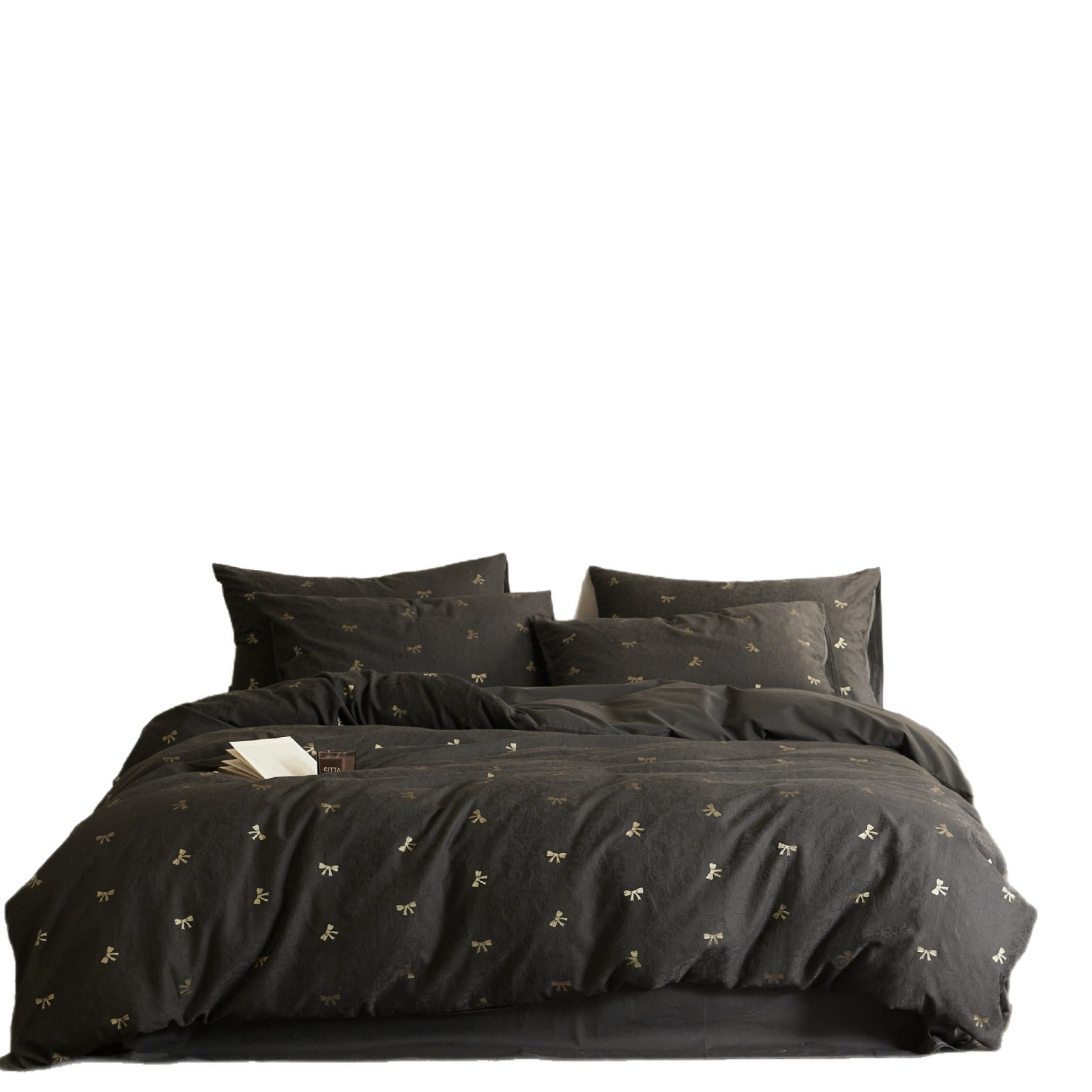 Cotton bedding set, 4-piece, butterfly pattern