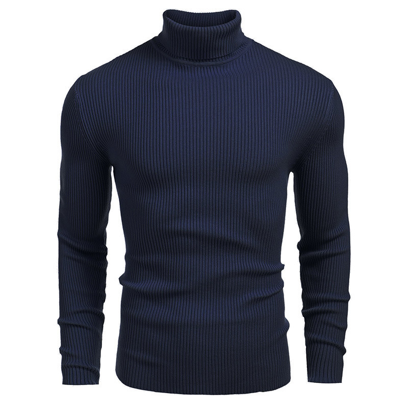 Men's turtleneck sweater, long sleeve, knit