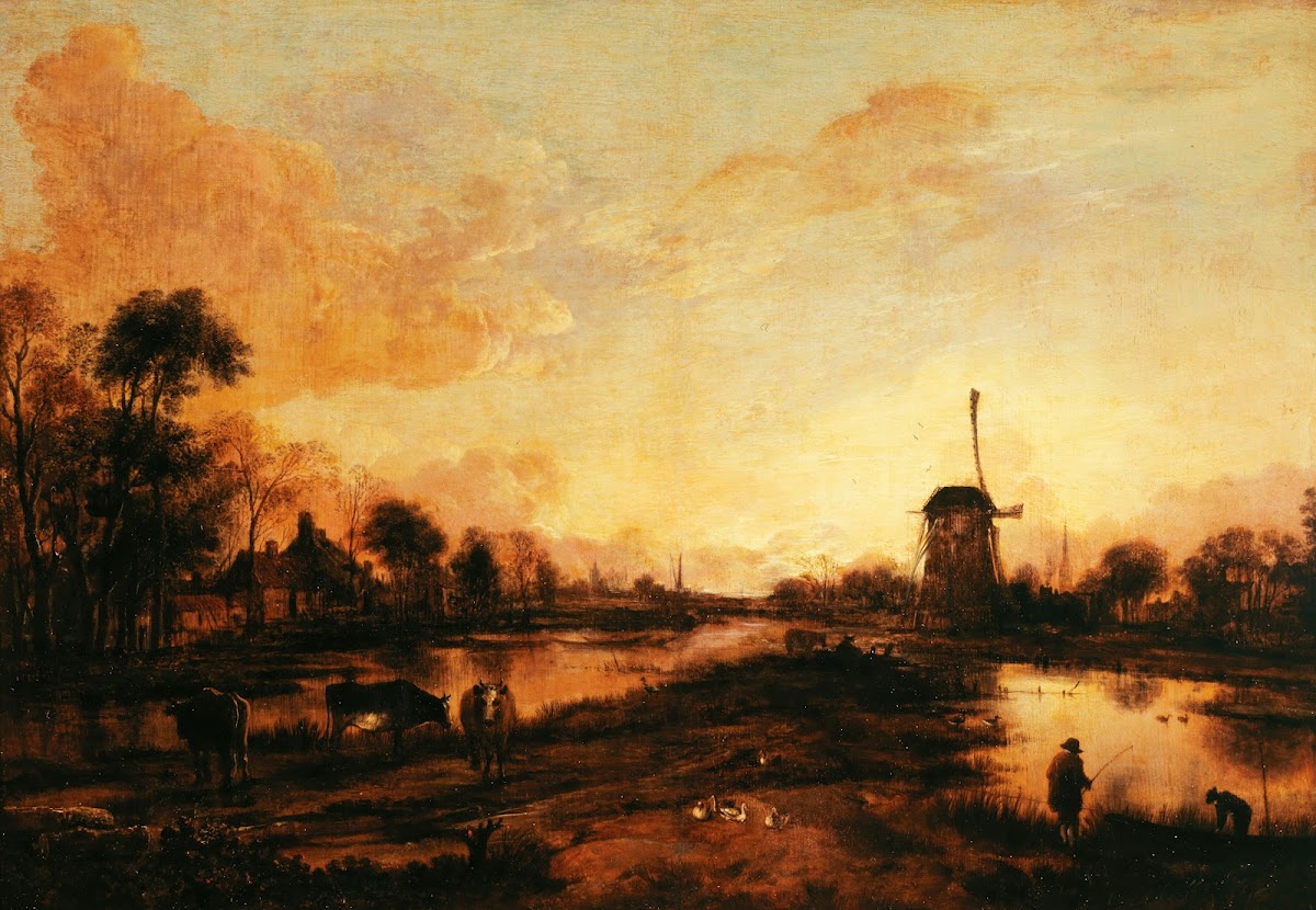 Coucher de soleil sur lYssel 1645
