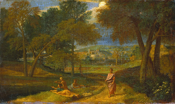 Southern Landscape with Resting Figures at a Lake ca 1601 1700